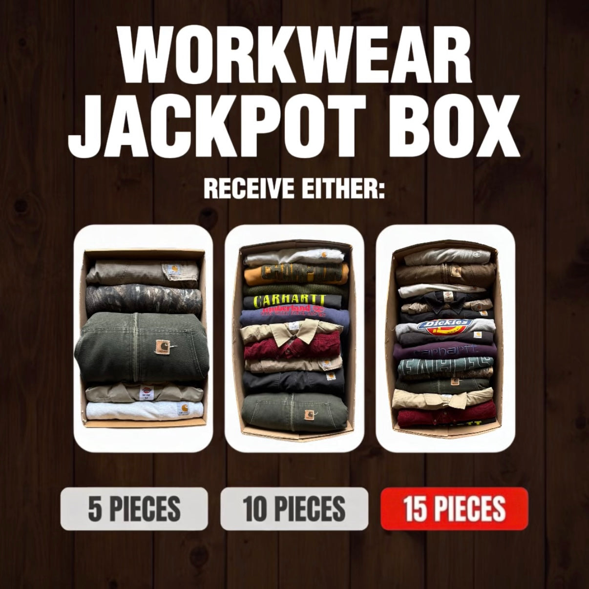CARHARTT/ WORKWEAR VINTAGE BOX - JACKPOT BOX